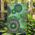 Africa Tribal Traditional Pattern Garden Flag Green Motif - Wonder Print Shop