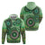 Africa Tribal Traditional Pattern Hoodie Green Motif - Wonder Print Shop