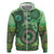 Africa Tribal Traditional Pattern Hoodie Green Motif - Wonder Print Shop