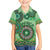 Africa Tribal Traditional Pattern Kid Hawaiian Shirt Green Motif - Wonder Print Shop