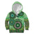 Africa Tribal Traditional Pattern Kid Hoodie Green Motif - Wonder Print Shop