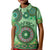 Africa Tribal Traditional Pattern Kid Polo Shirt Green Motif - Wonder Print Shop