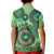 Africa Tribal Traditional Pattern Kid Polo Shirt Green Motif - Wonder Print Shop