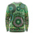 Africa Tribal Traditional Pattern Long Sleeve Shirt Green Motif - Wonder Print Shop