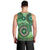 Africa Tribal Traditional Pattern Men Tank Top Green Motif - Wonder Print Shop