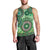 Africa Tribal Traditional Pattern Men Tank Top Green Motif - Wonder Print Shop