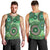 Africa Tribal Traditional Pattern Men Tank Top Green Motif - Wonder Print Shop