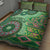 Africa Tribal Traditional Pattern Quilt Bed Set Green Motif - Wonder Print Shop