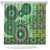 Africa Tribal Traditional Pattern Shower Curtain Green Motif