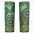 Africa Tribal Traditional Pattern Skinny Tumbler Green Motif