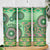 Africa Tribal Traditional Pattern Skinny Tumbler Green Motif