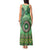 Africa Tribal Traditional Pattern Tank Maxi Dress Green Motif - Wonder Print Shop