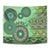 Africa Tribal Traditional Pattern Tapestry Green Motif