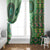 Africa Tribal Traditional Pattern Window Curtain Green Motif - Wonder Print Shop