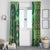 Africa Tribal Traditional Pattern Window Curtain Green Motif - Wonder Print Shop