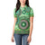 Africa Tribal Traditional Pattern Women Polo Shirt Green Motif - Wonder Print Shop