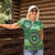 Africa Tribal Traditional Pattern Women Polo Shirt Green Motif - Wonder Print Shop