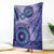 Africa Tribal Traditional Pattern Blanket Purple Motif