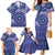 Africa Tribal Traditional Pattern Family Matching Mermaid Dress and Hawaiian Shirt Purple Motif LT9 - Wonder Print Shop