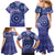 Africa Tribal Traditional Pattern Family Matching Mermaid Dress and Hawaiian Shirt Purple Motif LT9 - Wonder Print Shop