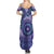 Africa Tribal Traditional Pattern Family Matching Summer Maxi Dress and Hawaiian Shirt Purple Motif - Wonder Print Shop