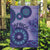 Africa Tribal Traditional Pattern Garden Flag Purple Motif - Wonder Print Shop