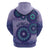 Africa Tribal Traditional Pattern Hoodie Purple Motif - Wonder Print Shop