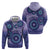 Africa Tribal Traditional Pattern Hoodie Purple Motif - Wonder Print Shop