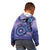 Africa Tribal Traditional Pattern Kid Hoodie Purple Motif - Wonder Print Shop