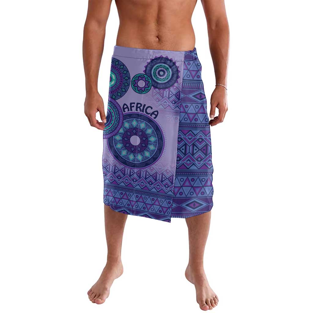 Africa Tribal Traditional Pattern Lavalava Purple Motif - Wonder Print Shop