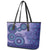 Africa Tribal Traditional Pattern Leather Tote Bag Purple Motif - Wonder Print Shop