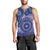 Africa Tribal Traditional Pattern Men Tank Top Purple Motif - Wonder Print Shop