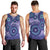 Africa Tribal Traditional Pattern Men Tank Top Purple Motif - Wonder Print Shop