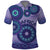 Africa Tribal Traditional Pattern Polo Shirt Purple Motif - Wonder Print Shop