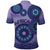 Africa Tribal Traditional Pattern Polo Shirt Purple Motif - Wonder Print Shop