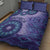 Africa Tribal Traditional Pattern Quilt Bed Set Purple Motif - Wonder Print Shop