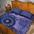 Africa Tribal Traditional Pattern Quilt Bed Set Purple Motif - Wonder Print Shop