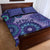 Africa Tribal Traditional Pattern Quilt Bed Set Purple Motif - Wonder Print Shop