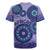 Africa Tribal Traditional Pattern Rugby Jersey Purple Motif - Wonder Print Shop