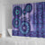 Africa Tribal Traditional Pattern Shower Curtain Purple Motif