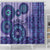 Africa Tribal Traditional Pattern Shower Curtain Purple Motif