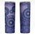 Africa Tribal Traditional Pattern Skinny Tumbler Purple Motif