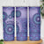 Africa Tribal Traditional Pattern Skinny Tumbler Purple Motif