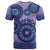 Africa Tribal Traditional Pattern T Shirt Purple Motif