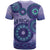 Africa Tribal Traditional Pattern T Shirt Purple Motif