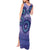 Africa Tribal Traditional Pattern Tank Maxi Dress Purple Motif - Wonder Print Shop