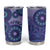 Africa Tribal Traditional Pattern Tumbler Cup Purple Motif