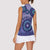 Africa Tribal Traditional Pattern Women Sleeveless Polo Shirt Purple Motif - Wonder Print Shop