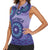 Africa Tribal Traditional Pattern Women Sleeveless Polo Shirt Purple Motif - Wonder Print Shop