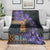 Africa Violets Flowers Blanket Mix Native Tribal Pattern